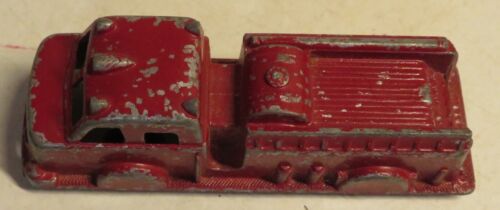 Vintage Midgetoy Diecast Fire Truck Red 3 1/2" Long Toy 1950's Used Firetruck - Picture 10 of 16