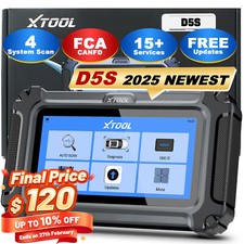 XTOOL D5S Car OBD2 Scanner Engine ABS SRS TCM...