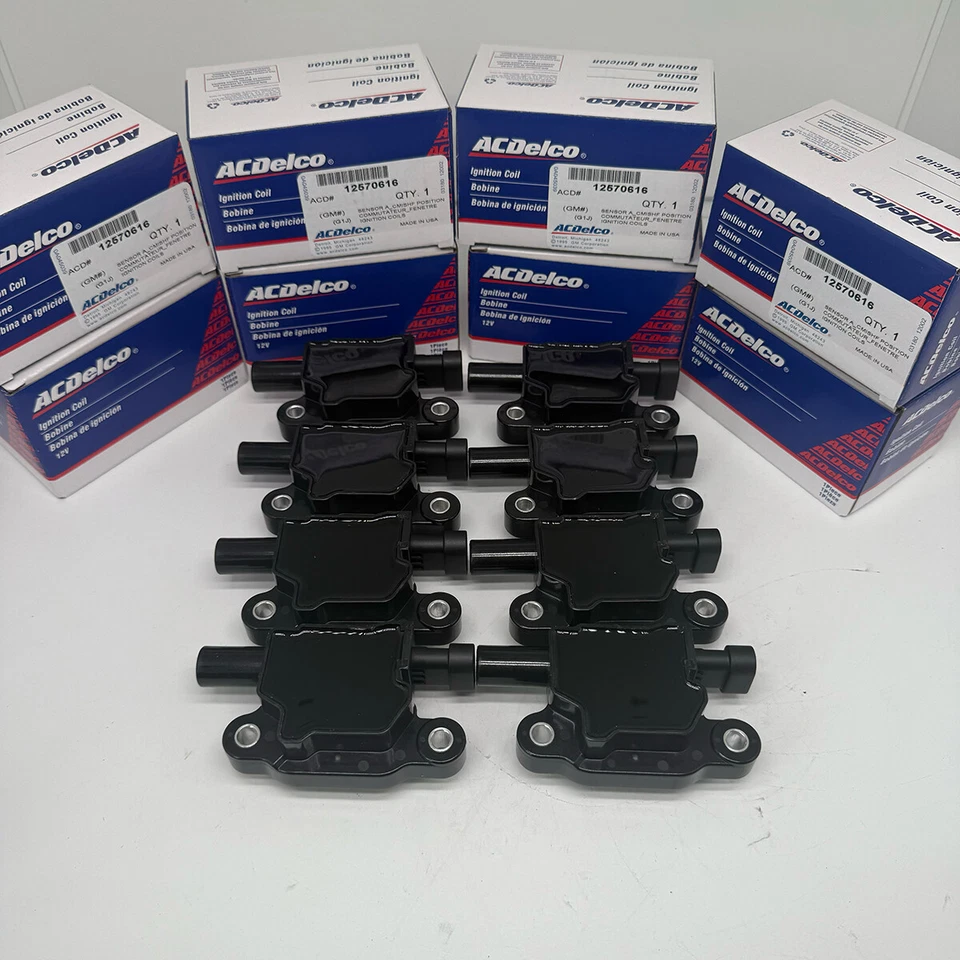 High Performance UF413 Ignition Coil+Spark Plug+Wire For Chevy GMC 5.3L 6.2L V8 - Image 2 of 4