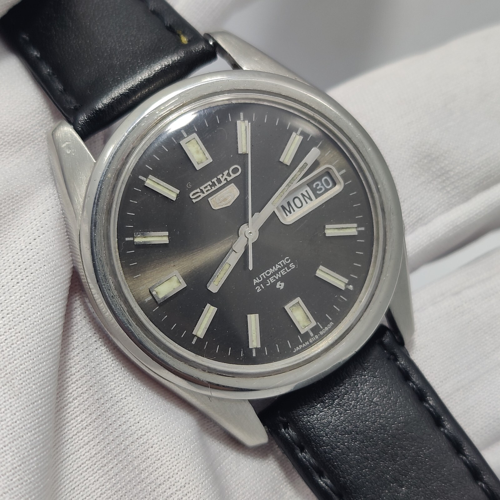 Seiko 6119 Leather Strap Seiko 6119 Leather Strap MONTRE A PAPY