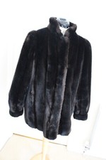 Astraka size 16 Lovely Faux Short Fur Coat Brown Hip length Hardly worn