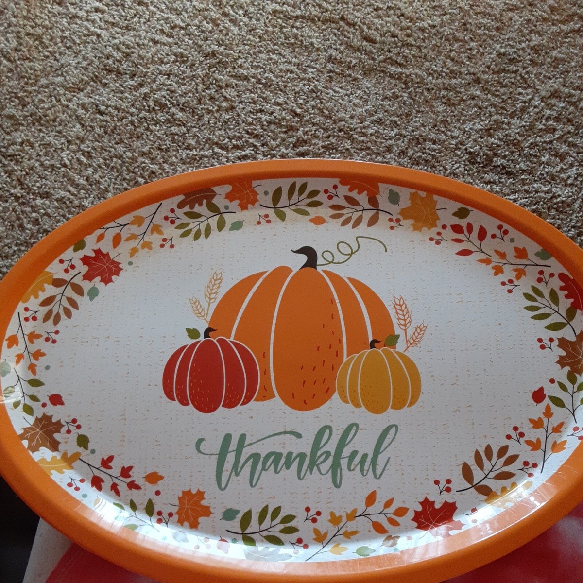 Thankful theme with Leaves and Pumpkins x 13