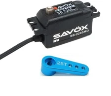 Savox SC-2265MG Black Edition Low Profile High Speed Digital Servo + 25t Horn