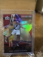 2020 Nba Hoops Kawhi Leonard Lights Camera Action Gold Foil Holo