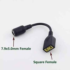 7.9mm to Square Female Charger Converter Adapter Cable For Lenovo ThinkPad X1