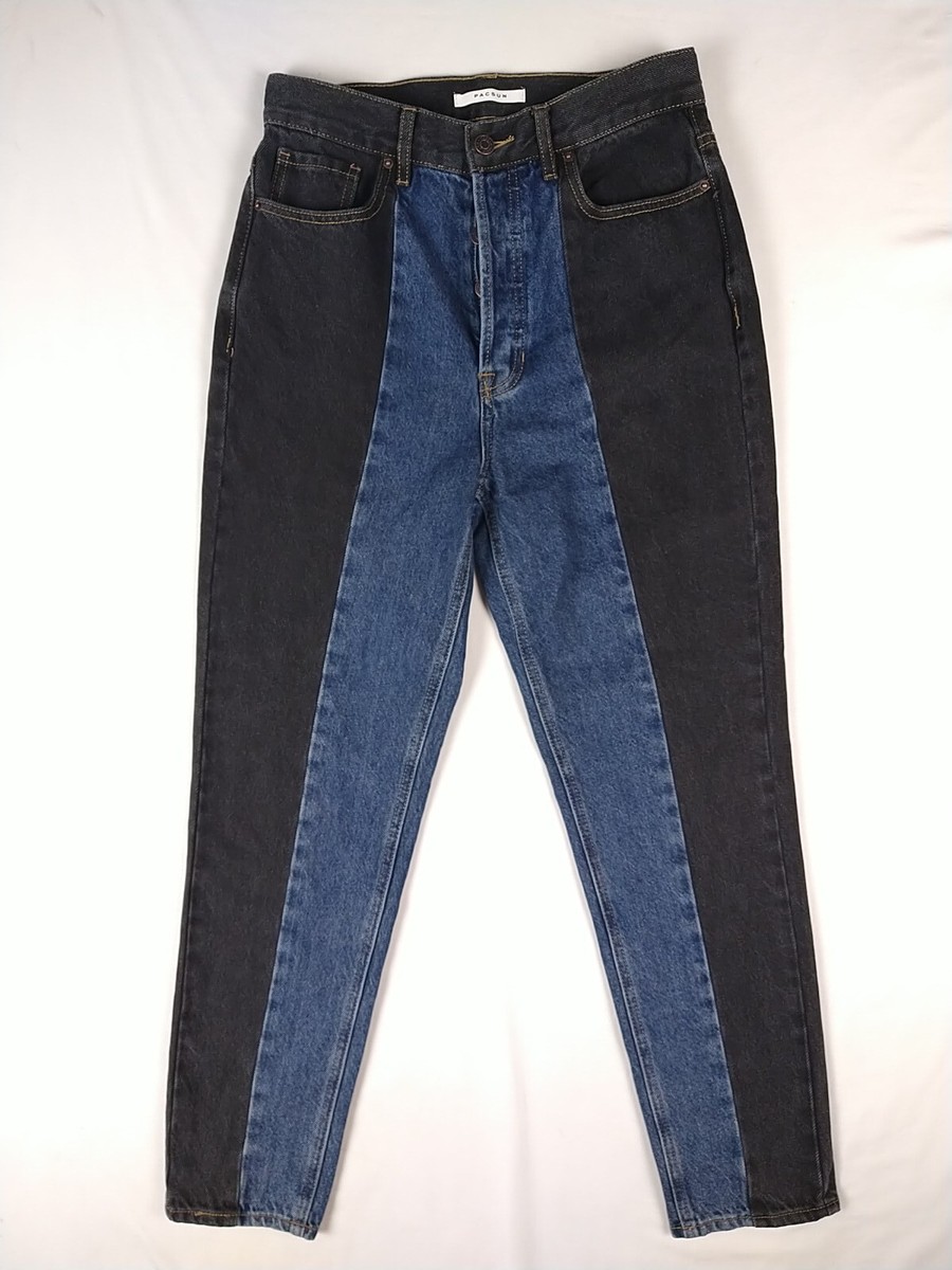 Pacsun Ultra High Rise Slim Blue Jeans (Women Size 27x28) Two-Tone