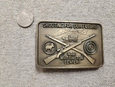 NRA Whittington Center Belt Buckle "Shooting For Our Future"