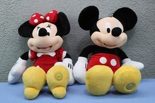 Authentic Disney Store Mickey and Minnie Mouse Plush-18"-Set of 2