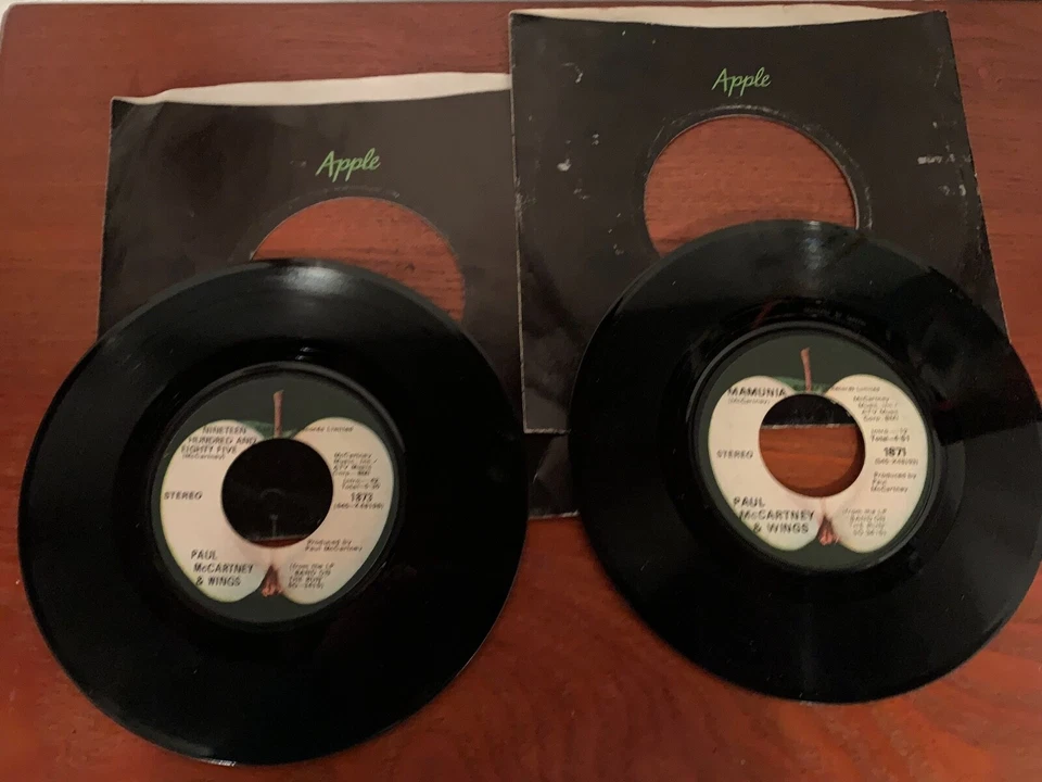 PAUL McCARTNEY & WINGS 45 VINYL LOT(2)SINGLES JET & BAND ON THE RUN-G+ - Image 2 of 2