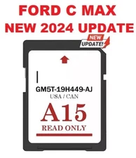 Ford CMAX NEWEST A15 Sync2 SD Card Navigation 2024 US/CAN GPS Map Update