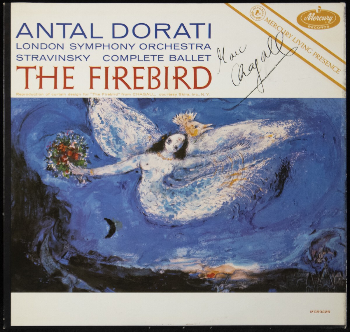 MARC CHAGALL - RECORD ALBUM COVER SIGNED | eBay