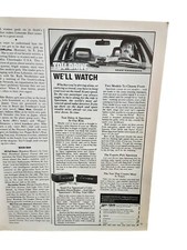 1985 Spectrum Whistler Radar Detector Original Print Ad