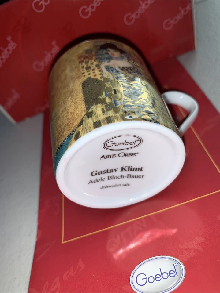 Taza de café espresso Goebel Adele Bloch-Bauer Artis Orbis Gustav Klimt porcelana de hueso fino Foto 3 de 4