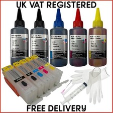 Refill Starter Kit -  550XL & 551XL Cartridges with ARC Chips & Ink for Canon