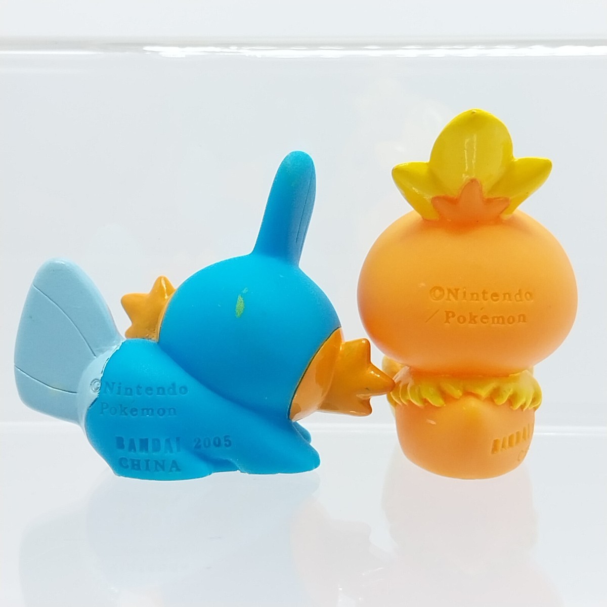 Torchic & Mudkip Pokemon Monster Kids Finger Puppet Figure BANDAI