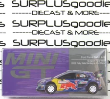 2024 Mini-GT Overseas Ed: Red Bull 2022 FORD PUMA RALLY1 #42 M-Sport WRT Italia