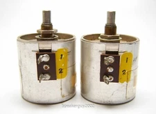 Pair of Vintage Shallcross - Military Potentiometers / 3.5 Meg / VA18026 -- KT