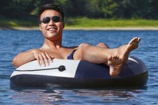 Ozark Trail, River Tube Foat, Red, White and Blue, 39"x10.6" Float on the River