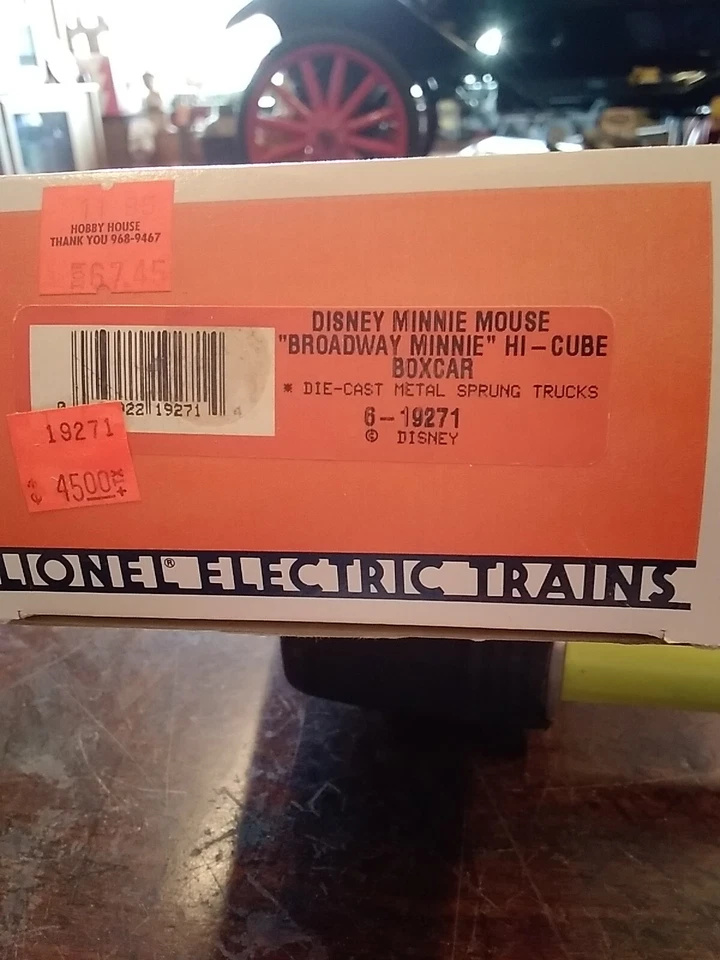 Lionel 6-19271 O Gauge Disney Minnie Mouse "Broadway Minnie" Hi-Cube Boxcar- NEW - Image 2 of 2