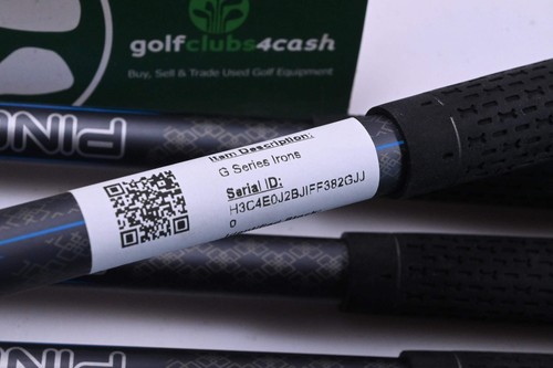 Left Hand Ping G Series Irons / 6-PW / Green Dot / Senior Flex Ping CFS 65 Shaft - Picture 6 of 7