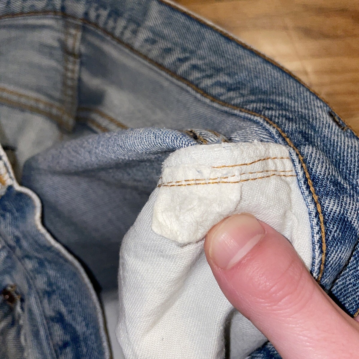 Vintage Levis 501 Selvedge Redline Repaired Light Wash 6 Vintage Levis 501 Selvedge Redline Repaired Light Wash 6