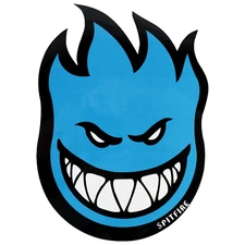 Spitfire Wheels Skateboard Sticker Bighead Fireball Large Blue 8" x 11"