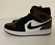 Nike Air Jordan 1 Mid SE Olive Toe Women  s Sz 6.5 Black White DV0427-301 NEW  