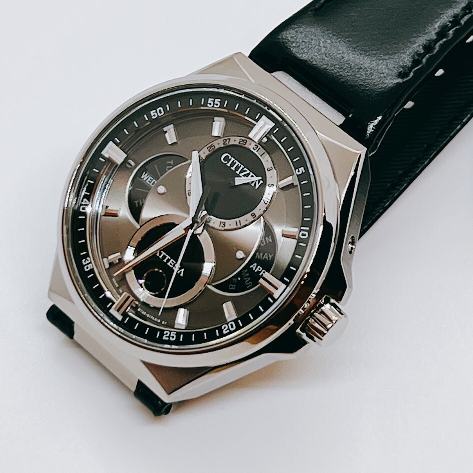 Citizen Attesa BU0060-09H Eco-drive Triple Calendar Moon Data 