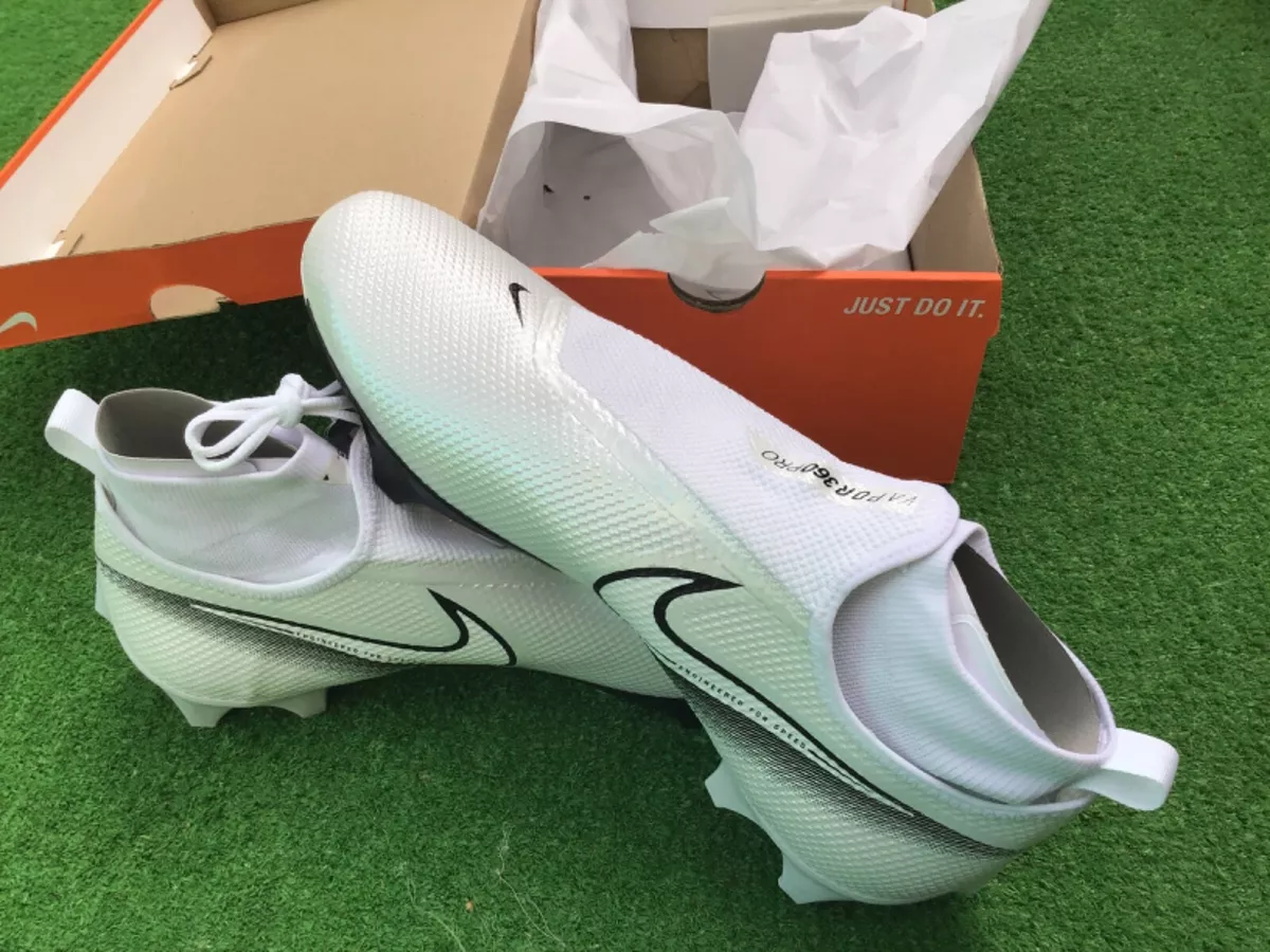Nike Vapor Edge Pro 360 White Football Cleats Size 12.5 Oregon Team Issued