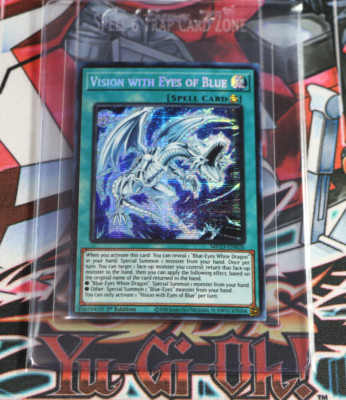 YuGiOh Spell Card Vision With Eyes Of Blue MP23-EN026 1st Prismatic Secret Rare