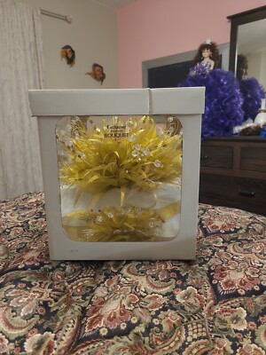 Bridal Party Gold Bouquet Ramo De Novia ó De Quinceañera Dorado Para Fiesta