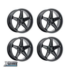 Performance Replicas Pr186 Matte Black 20x9 5x115 20mm Set Of 4