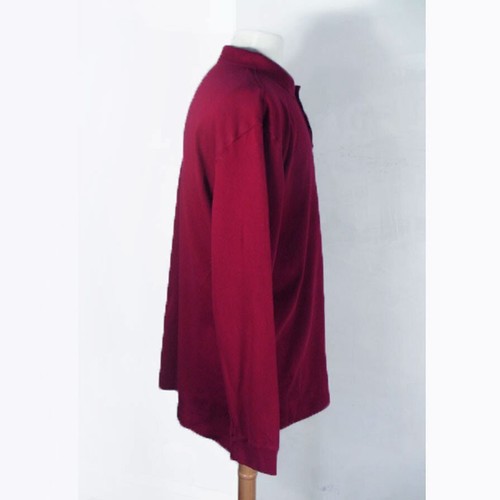 Vintage Classic Ralph Lauren Polo Mens XL Burgundy Cotton Knit Long Sleeve Shirt - Imagen 7 de 9