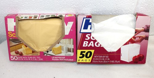 Vintage Hefty Scrap Bags Lot of 2 Opened boxes, ~35 Total, RARE! HTF!