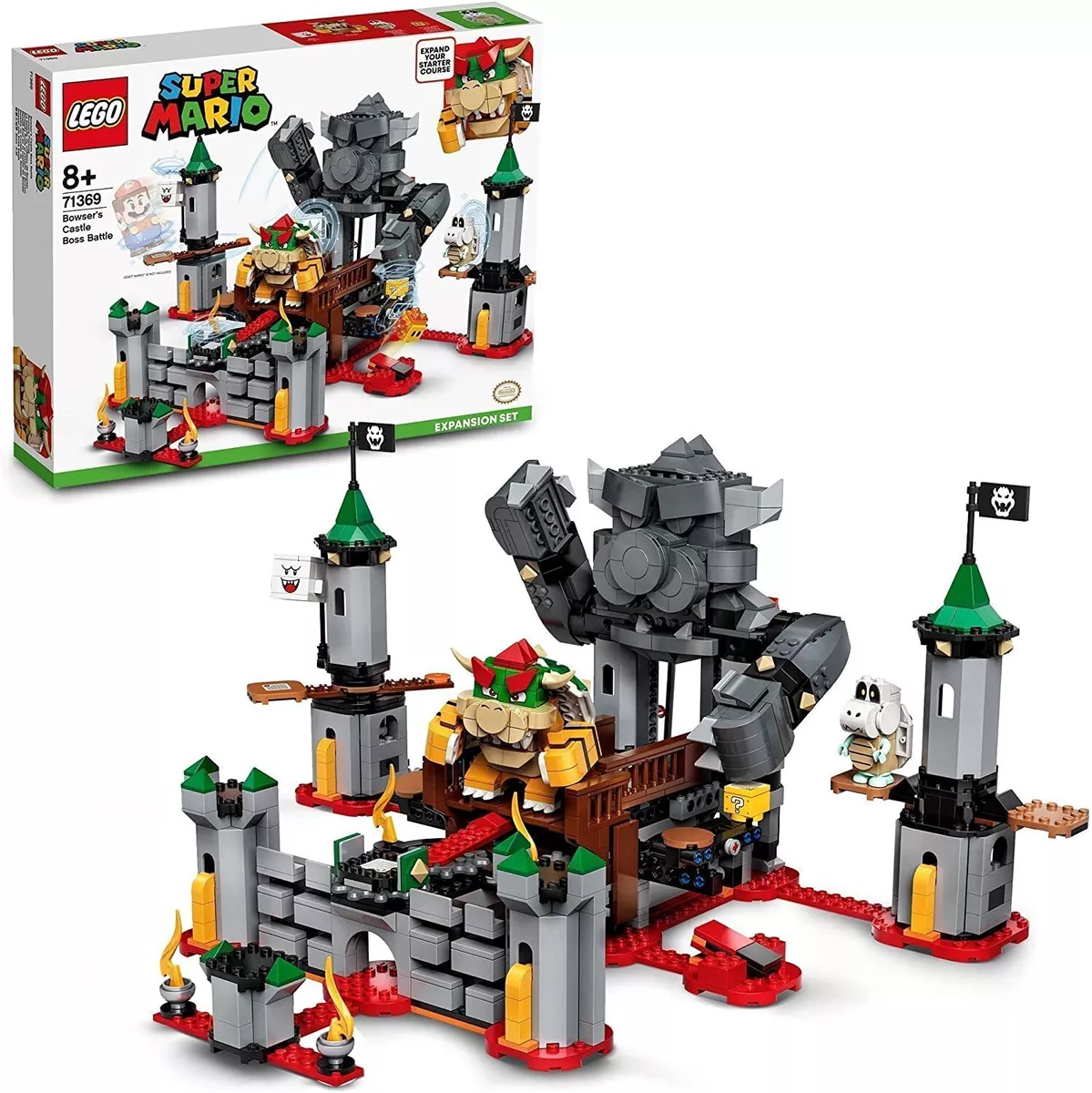 LEGO 71369 Super Mario Bowser's Castle Boss Battle Expansion Set