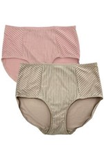 Rhonda Shear 2-pack Curve Envy Pin-Up Panty Steel Gleam/Blush Mauve