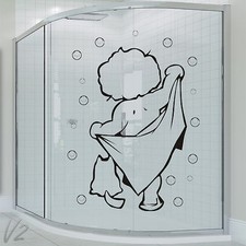 Bathroom Funny Baby Girl's Or Boy's Wall Art Decal Vinyl Sticker For Window 