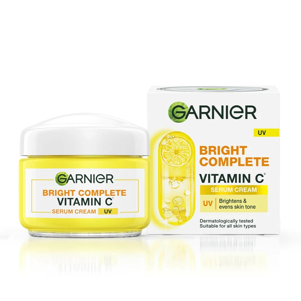 Garnier Bright Complete крем-сыворотка с витамином C+ SPF 40 УФ осветляющий крем для лица - Изображение 2 из 3