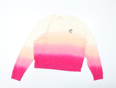 Marine Lagenlook Damen Pullover Sweatshirt Mehrfarbig Baumwolle Größe M Pulli