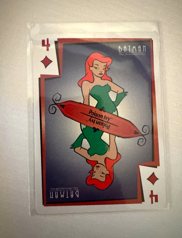 Upper Deck Batman: The Animated Series Poison Ivy 4 of Diamonds Playing Card
