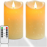 Led-Kerzen Outdoor Flackernd 2Er-Set Batteriebetrieben Fernbedienung Timer 7