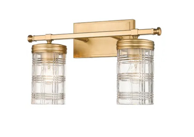 Z-Lite 344-2V-HG Archer 2 Light 18'' Wide Vanity Strip I Heirloom Gold