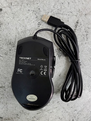 TECKNET UM017 MGT491 USB Wired Mouse Black - Picture 2 of 2