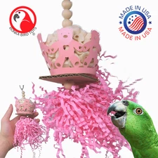 Sola Teddy Natural Foraging Chew Shred Foot Talon Bird Toys