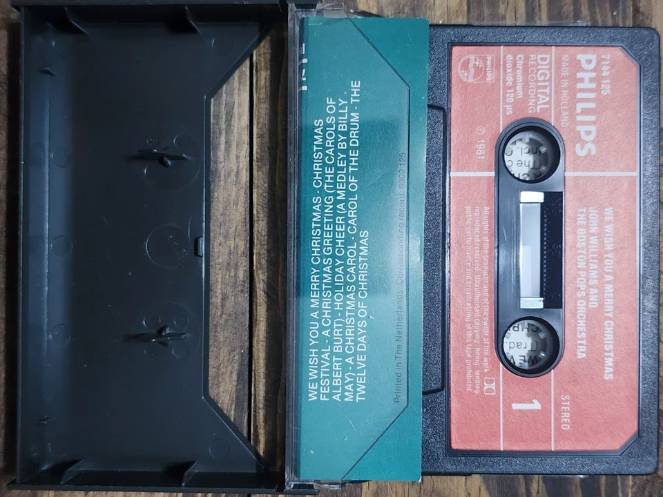 We Wish You a Merry Christmas - John Williams/Boston Pops - Audio cassette tape Foto 3 de 4