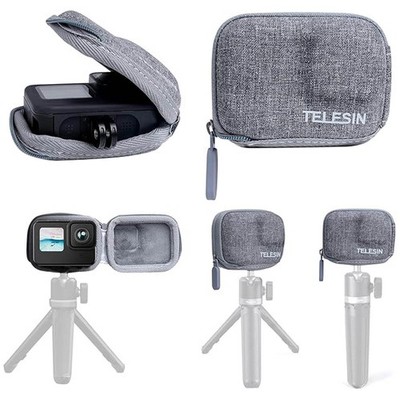 TELESIN Carrying Storage Bag Case for GoPro Hero 13 12 11 10 9 Insta360 Ace/Pro