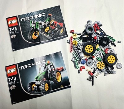 LEGO Technic Mini Tractor and Motorcycle 8281-1 and 8281-2 Complete with Manuals