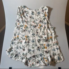 Lucky Brand Women's Boho Style, Floral Sleeveless, Size S
