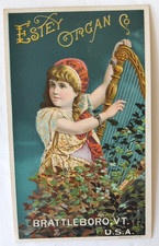 C 1880 ESTEY ORGAN CO BRATTLEBORO VT F E TAINTER Music Store LEWISTON ME