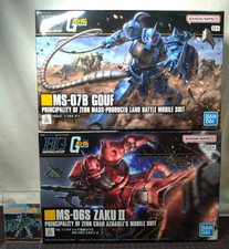 HG CHAR AZNABLE'S ZAKU II  GOUF Popular SET 1/144 Gundam Plastic Model BANDAI